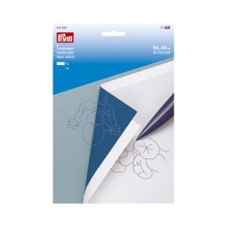 610 464 transferpapir 2 stk - 1 hvid 1 blå - prym