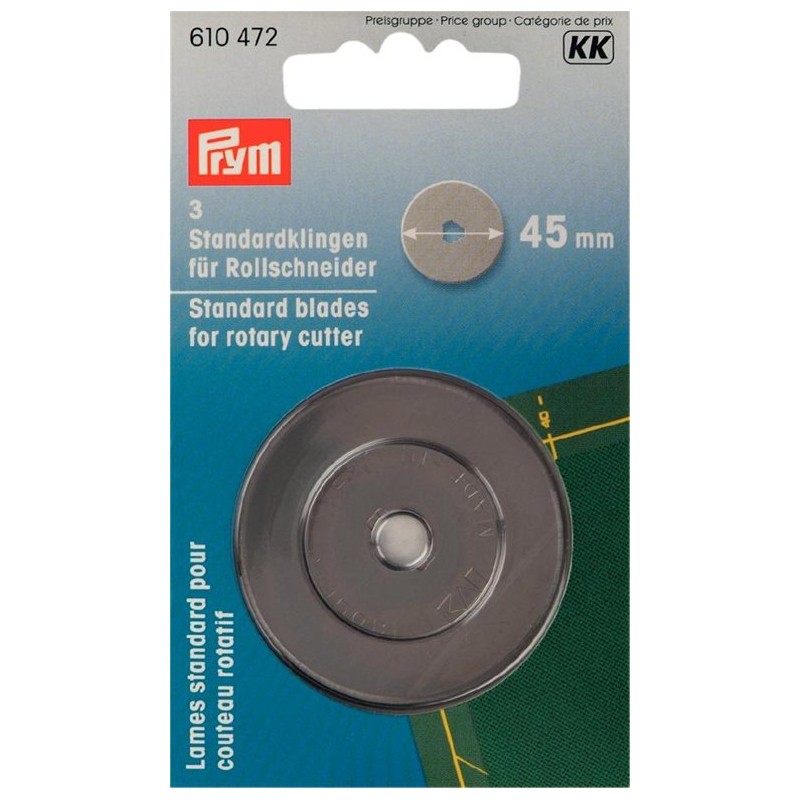 610 472 - knive til rulleskærer 45 mm - prym